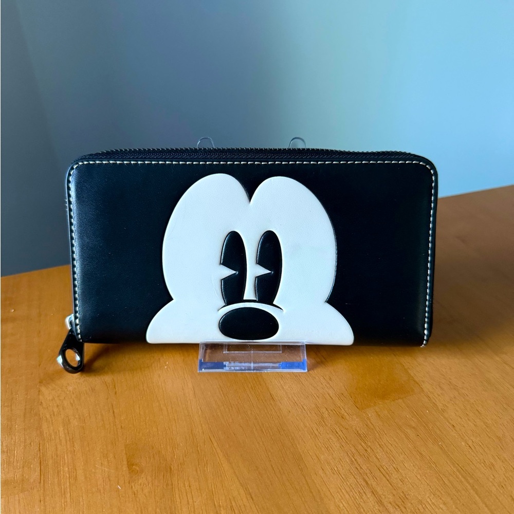 Coach x Disney Mickey Mouse Zip Long Around Wallet